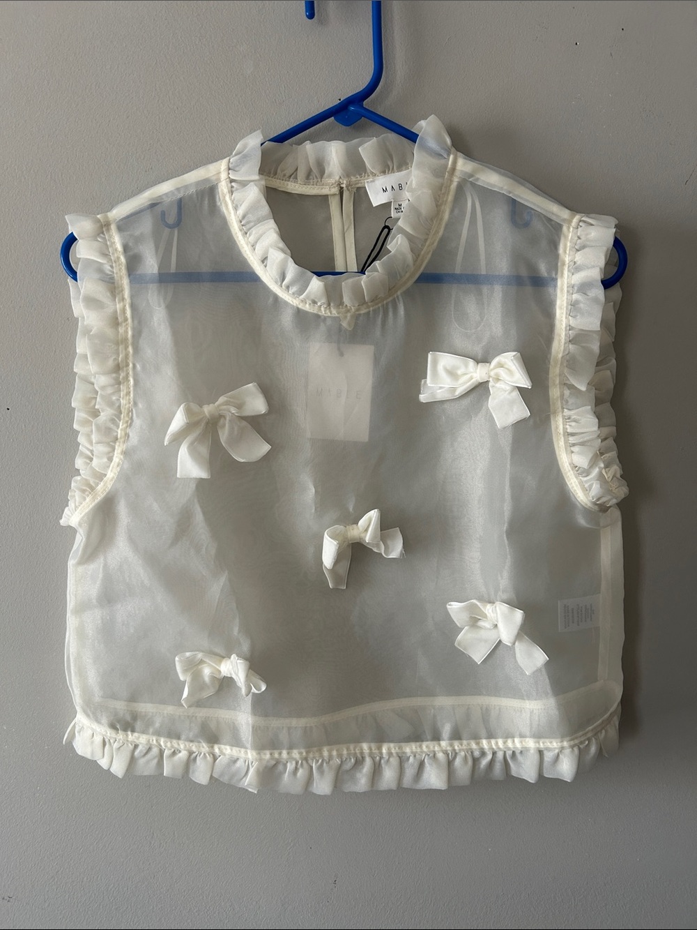 Mable Ivory Sheer Crop